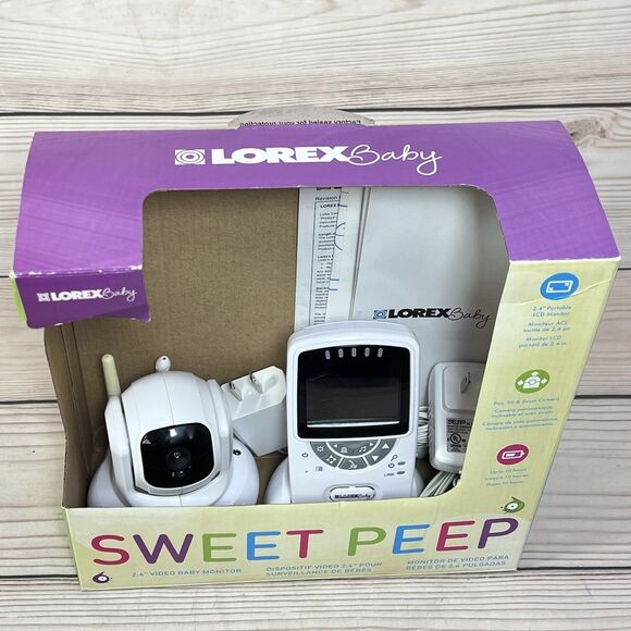Lorex SWEET PEEP Baby Monitor 2.4" Screen Pan Tilt Camera Night Vision Lullaby - Picture 14 of 15